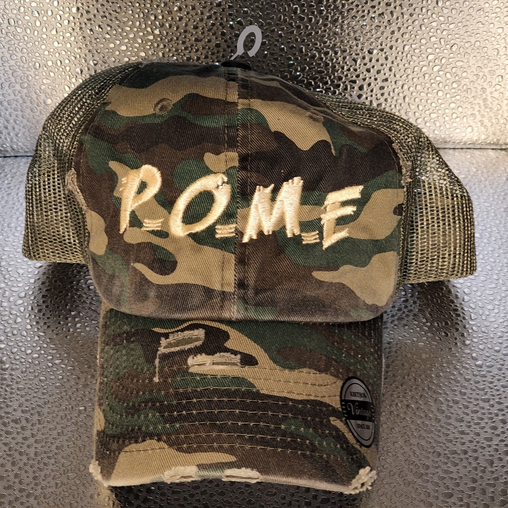 P.O.M.E Camo x Gold Vintage Trucker